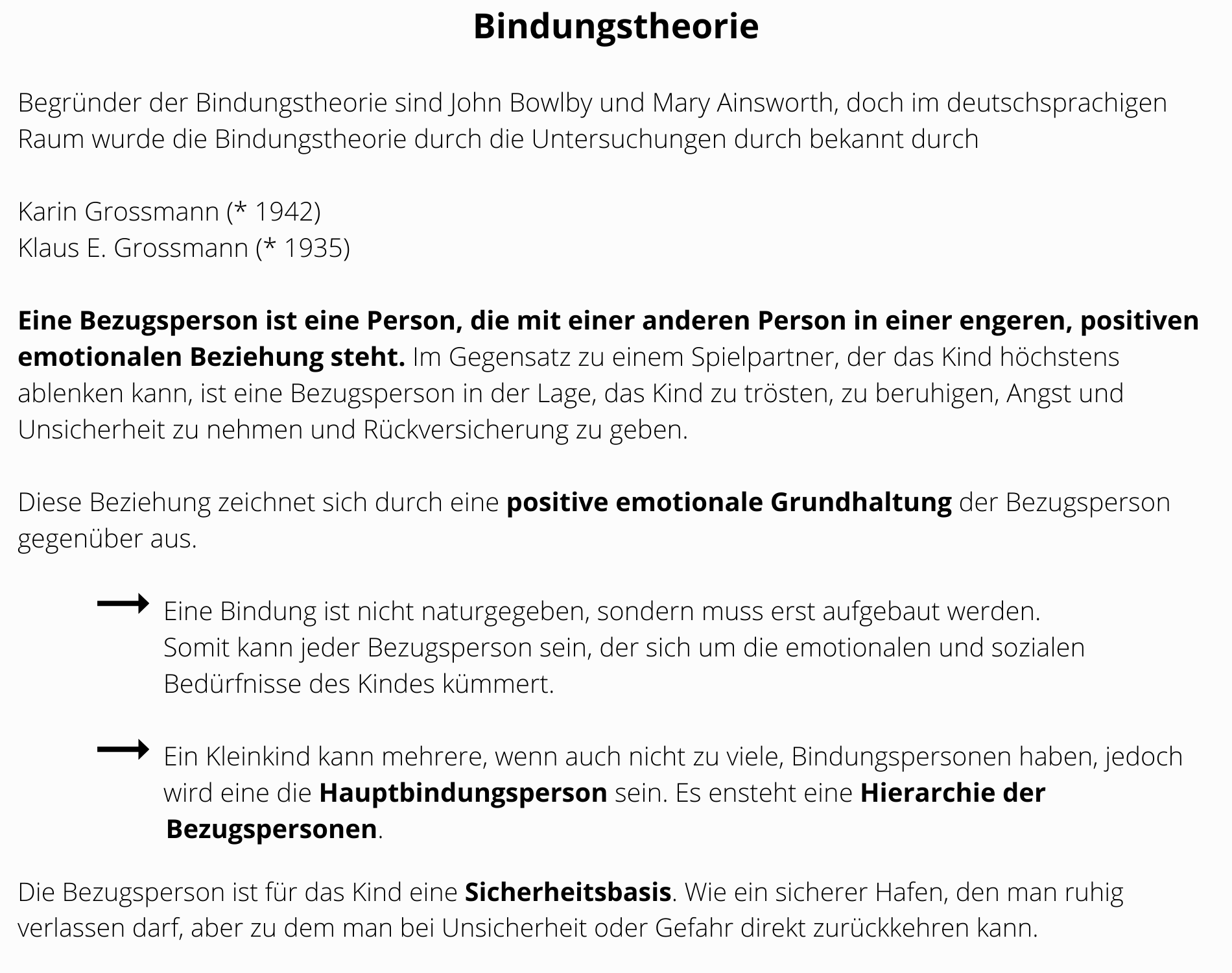 Bindungstheorie Comesdo